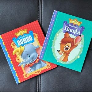 NEW Disney Classics Bambi & Dumbo Bundle Children’s Picture Books Hardcover